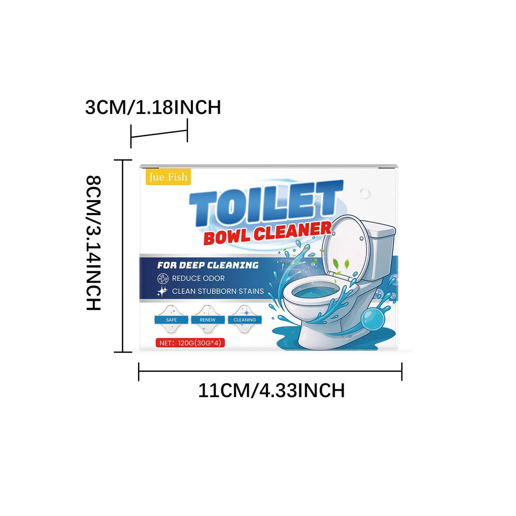 Toilet cleaning powder sachets with baking soda for urine stain and odour removal