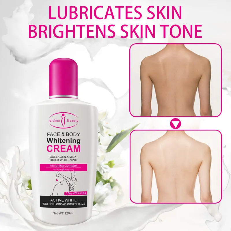 Aichun Milk Body Milk 120ml bottle – nourishing and hydrating body lotion with milk protein