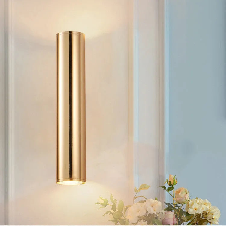 Up and down LED wall light aluminium alloy 65x300mm warm white COB 2 bead