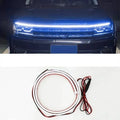 Flexible silicone LED car daytime running light strip in white, ice blue or red colour
