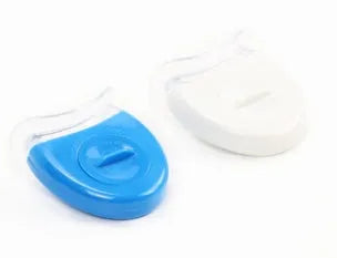 LED teeth whitening kit with wide edge lamp bead and buckle denture tray in white