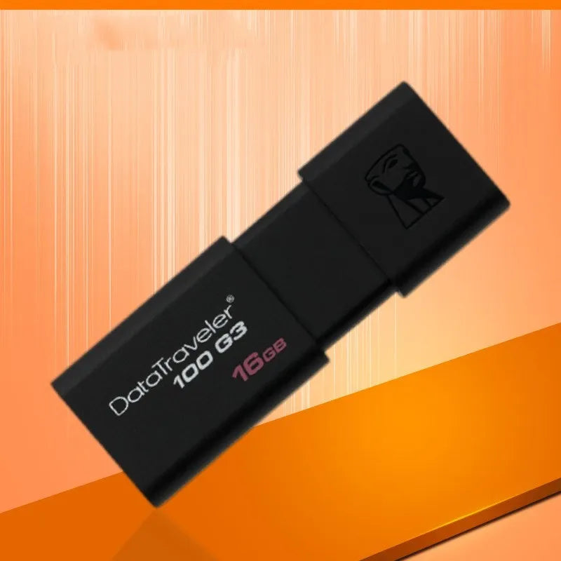 Black ABS plastic dual-use USB flash drive with sliding cover for phone and computer file transfer