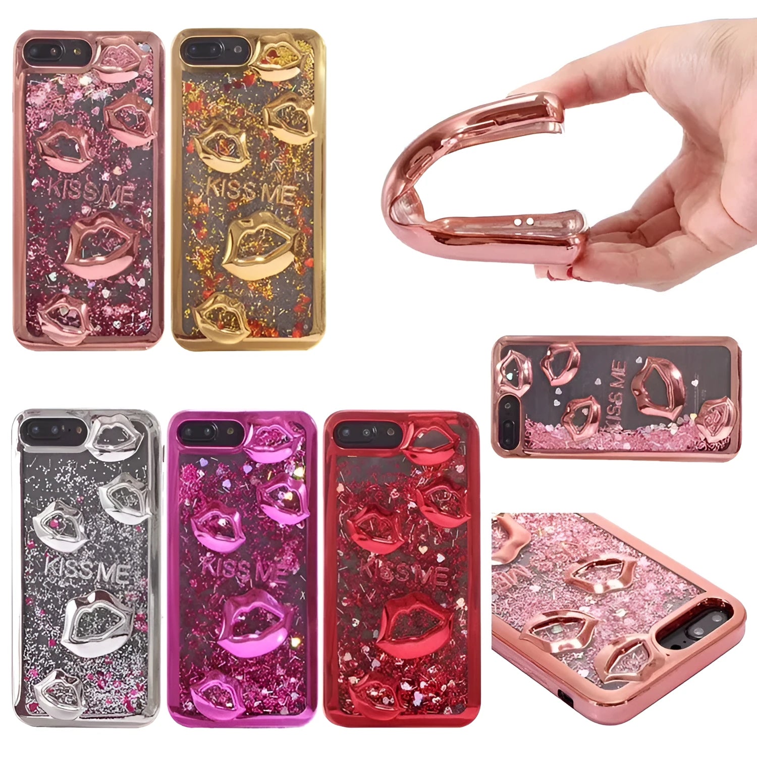 Three-dimensional TPU protective lip for Huawei P20 and P30 smartphone cases in multiple colours.