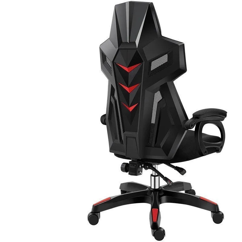 Ergonomic swivel office chair with black frame, mesh backrest, PP frame, and reclining seat
