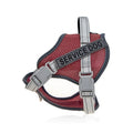 Colourful reflective polyester dog harness with anti-strangulation neck protection in multiple sizes