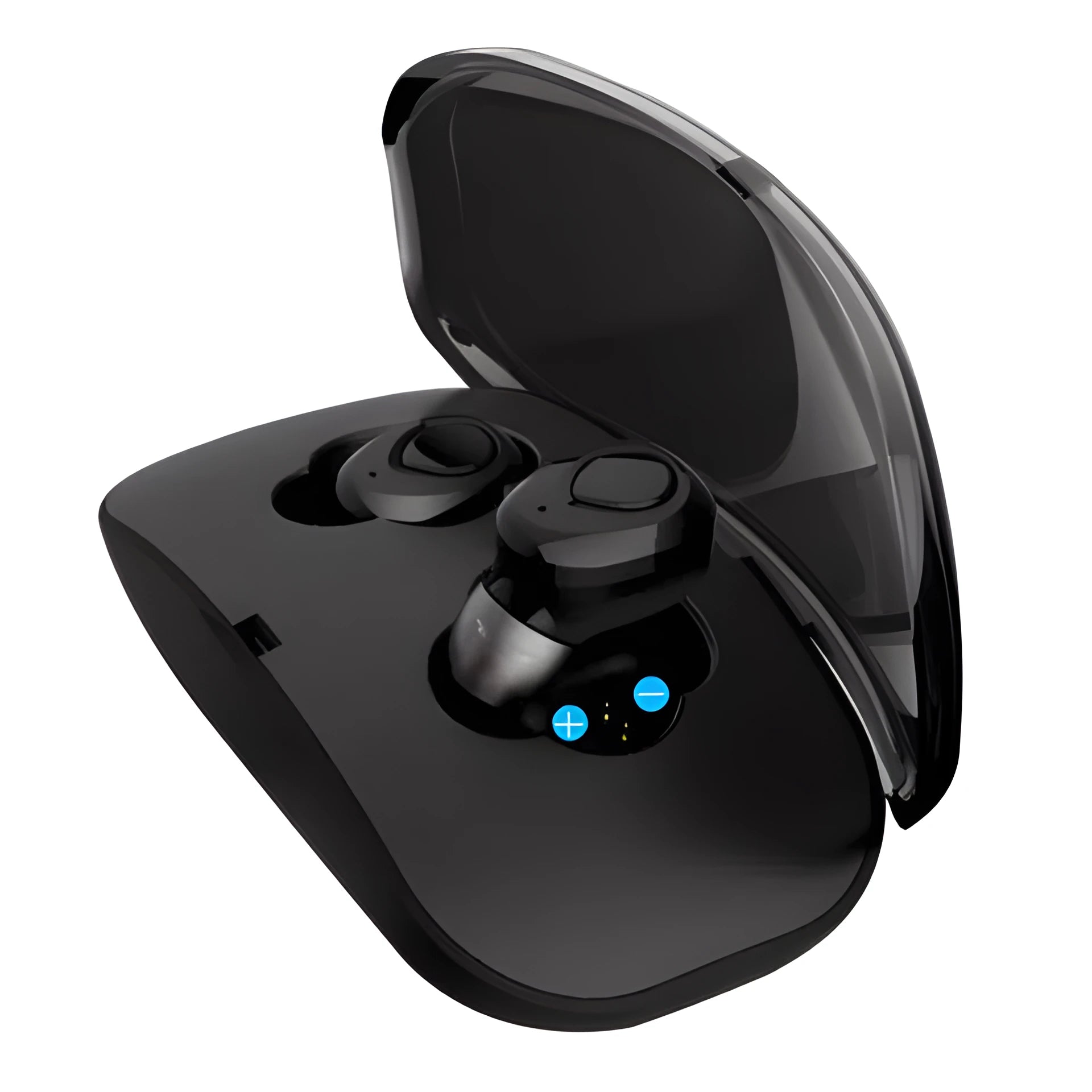 In-ear Bluetooth headset with Bluetooth 5.0, stereo sound, voice control, 15m range, black version