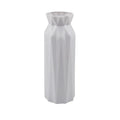 Drop-resistant plastic melamine vase in green, grey, pink, or white colour on a table.