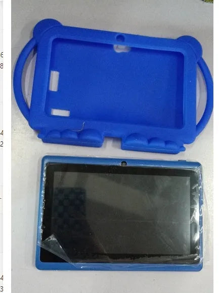 Children's 7-inch Android smart tablet in blue with front camera