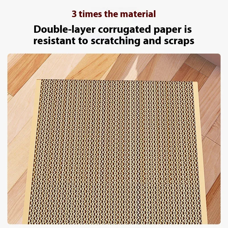 Brown corrugated paper vertical cat tunnel 100cm long with wear-resistant surface