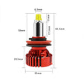 Spotlight 360 degree LED car headlight bulb with aluminium and copper construction, 36W, universal fit
