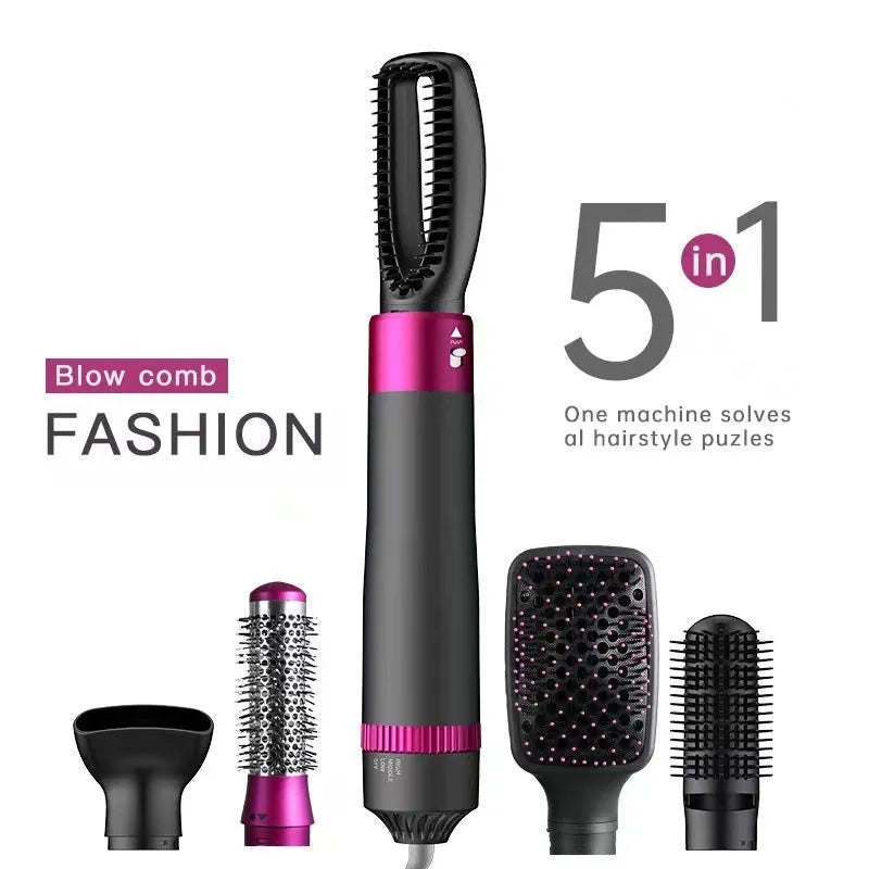 5-in-1 hair dryer brush in Dyson grey with ceramic coating and negative ion technology