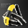 Portable hydraulic shear-resistant mountain bike chain lock in black and yellow variants with 95cm length