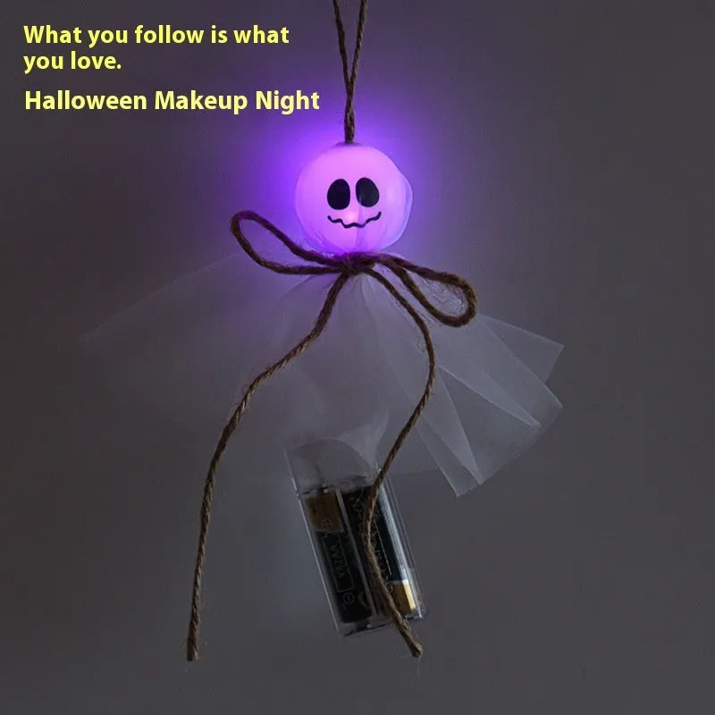 Halloween ghost LED lighting chain with 20 colourful lights and battery box