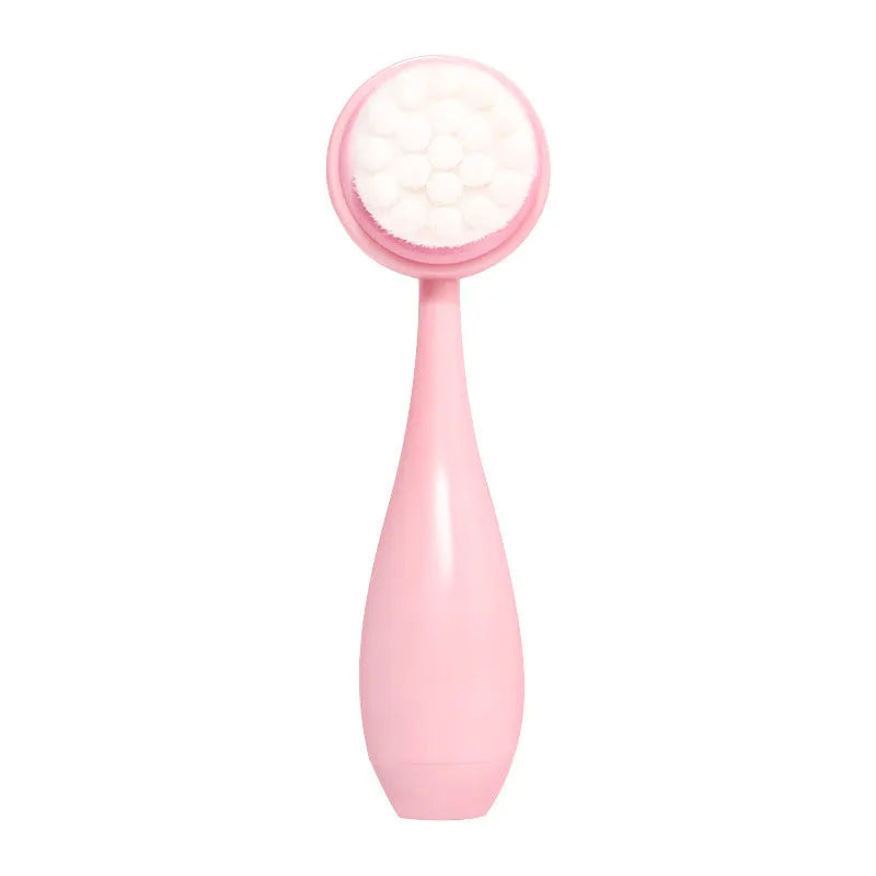 Coral fleece hair band facial brush set with face wash brush in multiple colour options