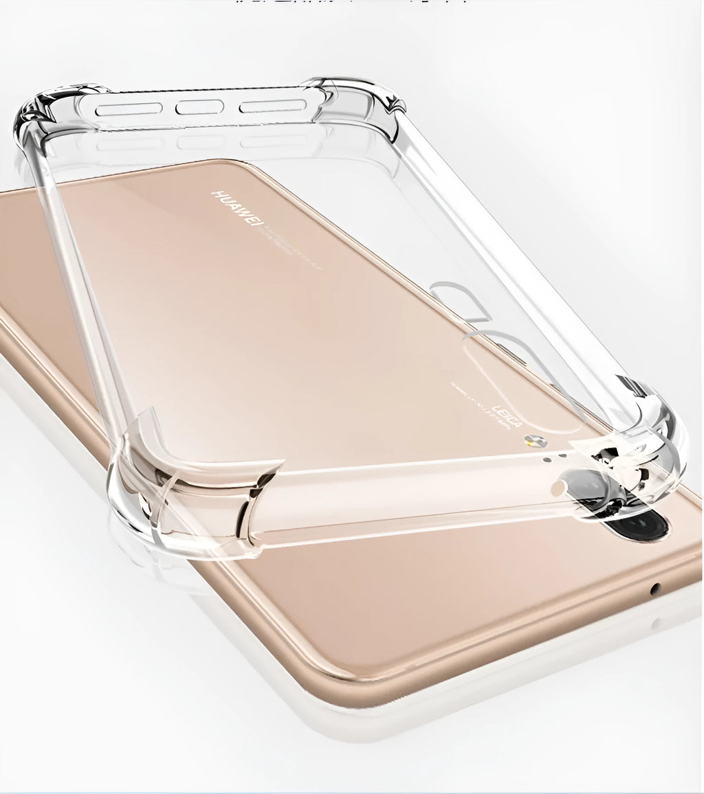 Transparent TPU phone case with airbag drop-resistant protection for Huawei and Honor smartphones