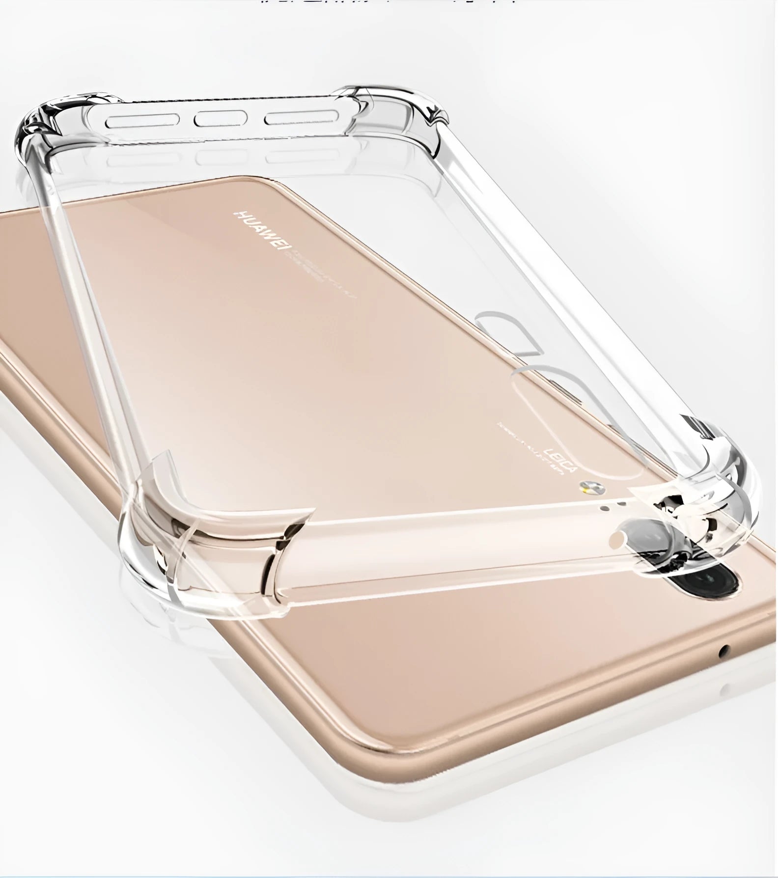 Transparent TPU phone case with airbag drop-resistant protection for Huawei and Honor smartphones