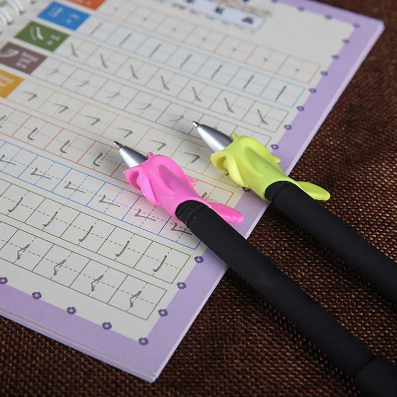Automatic fade away pen set with holder, case and eight refills for temporary writing