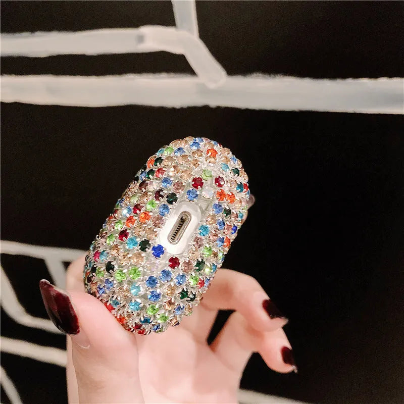 Multicolour TPU protective sleeve for Apple AirPods, back cover view