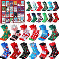 Cute mini Christmas sock resin figurine from a blind box, a festive decoration for holiday trees.