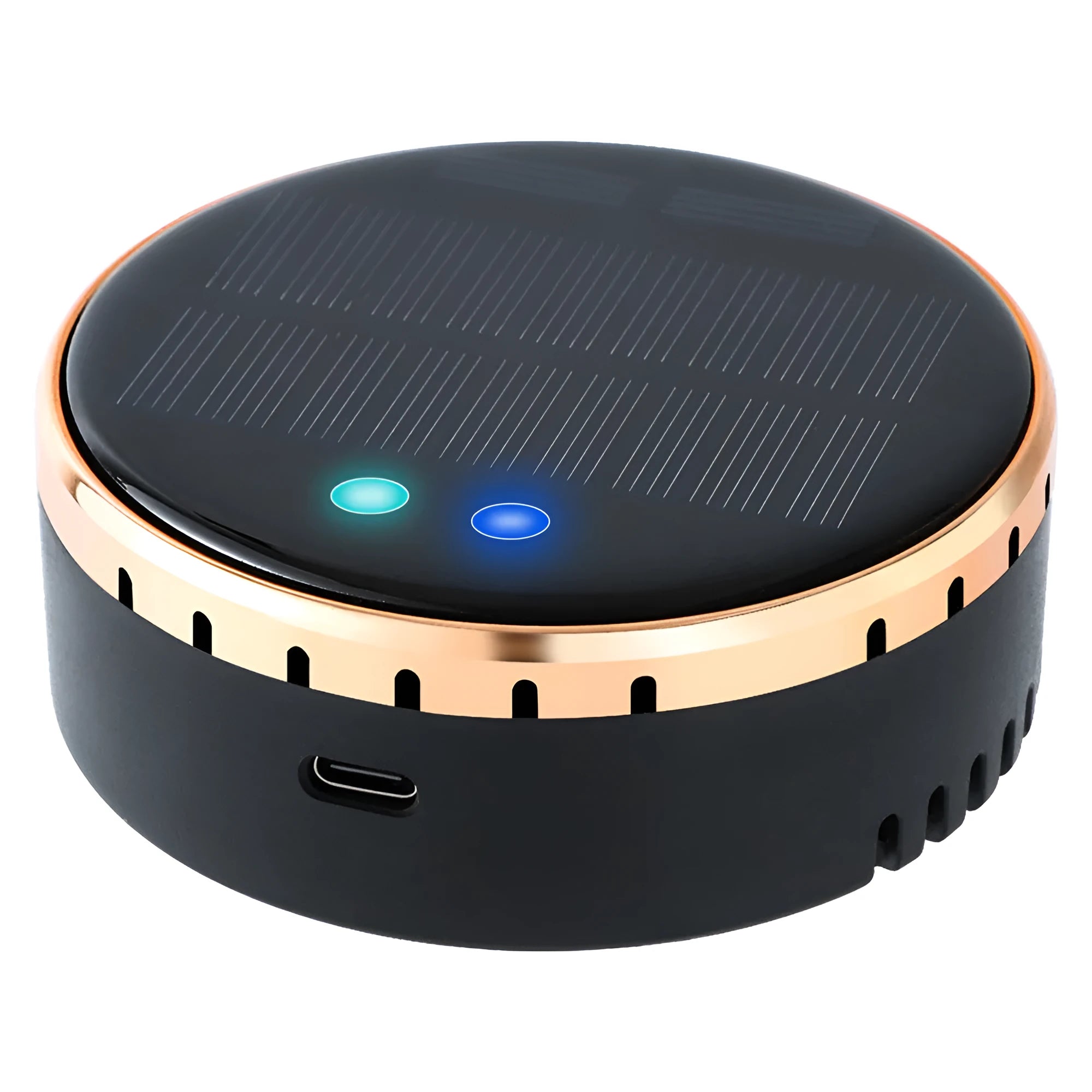 Solar-powered car air humidifier mounted in vehicle air conditioning vent