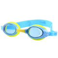 Children's anti-fog swimming goggles with PC lens in blue colour option