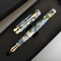 Deep bath green metal pen with three interchangeable tips: 0.5mm, 0.7mm, and 1.0mm