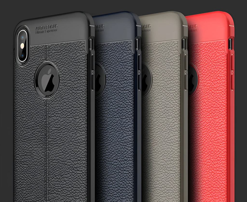 WeFor PU leather and silicone protective case for OnePlus 6, 5, and 5T phones in multiple colours.