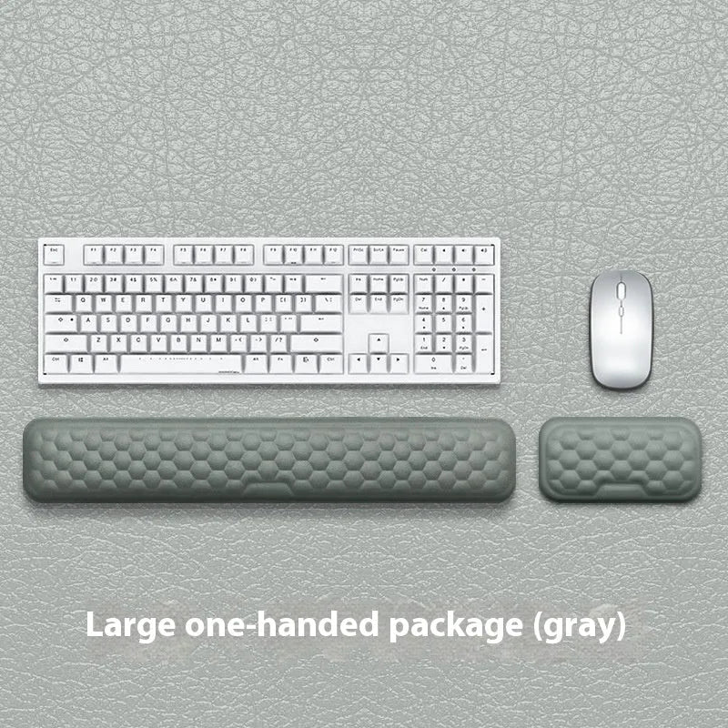 Memory foam mouse wrist pad with silicone base in black cloth cover style