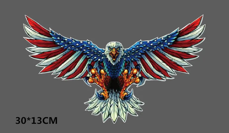American Eagle reflective car sticker made of PET with strong adhesion in R-118 style
