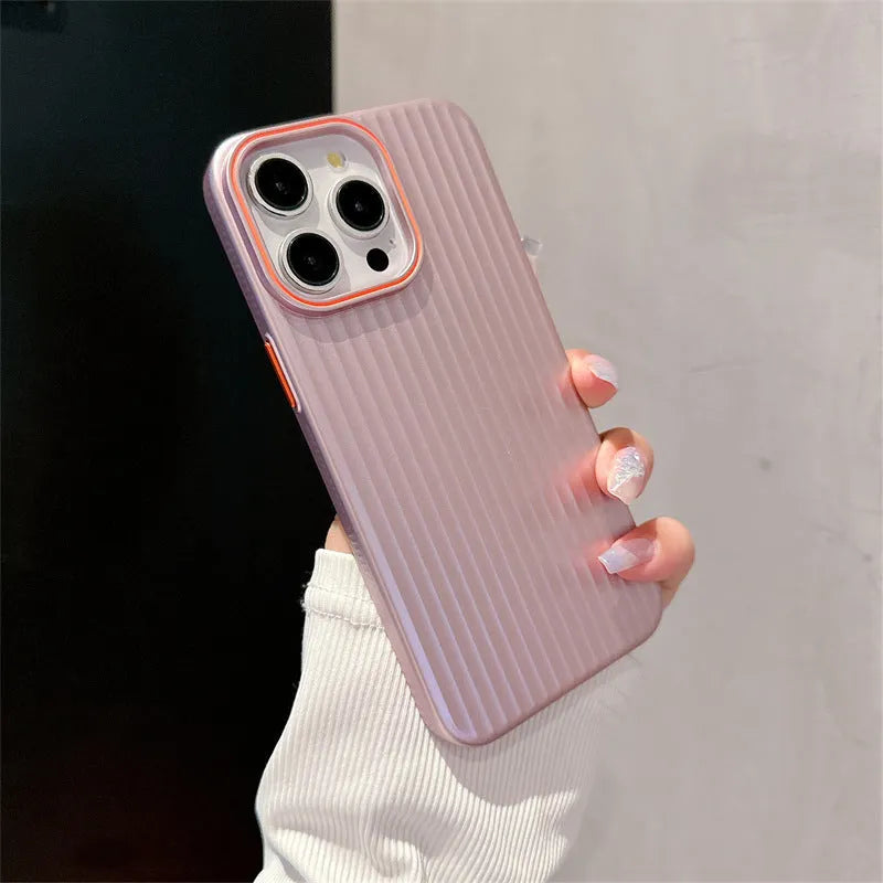 Frosted anti-drop PC phone case for iPhone 14 Pro Max in dark purple