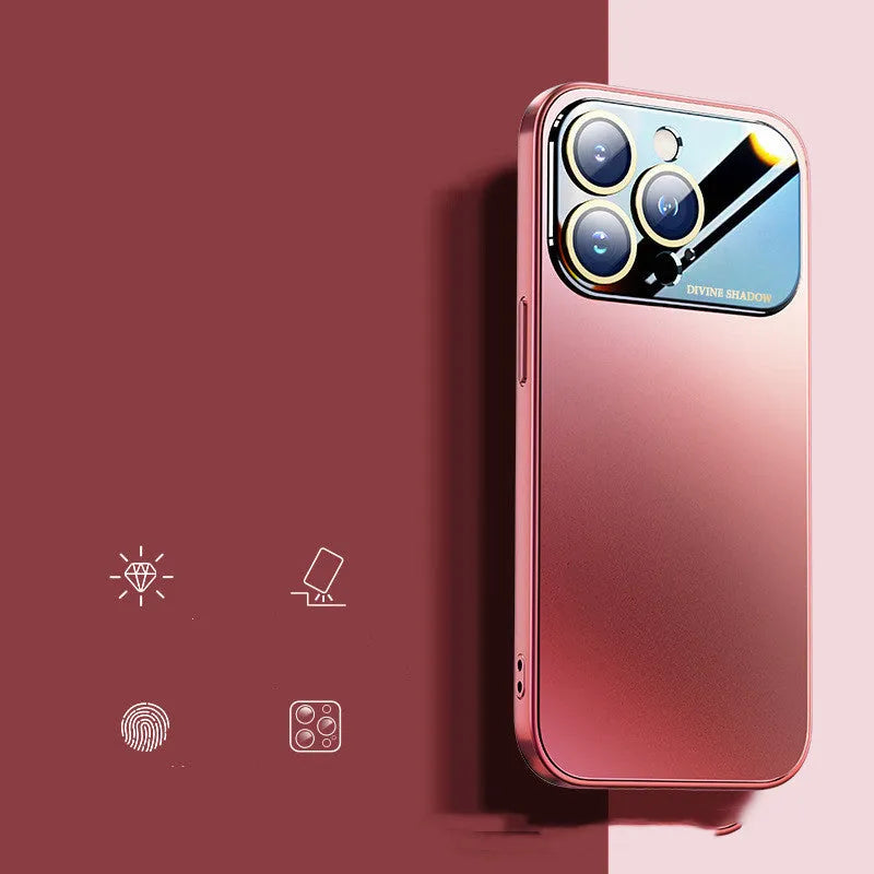 Home fashion frosted silicone phone case for Apple iPhone with large window in antique white