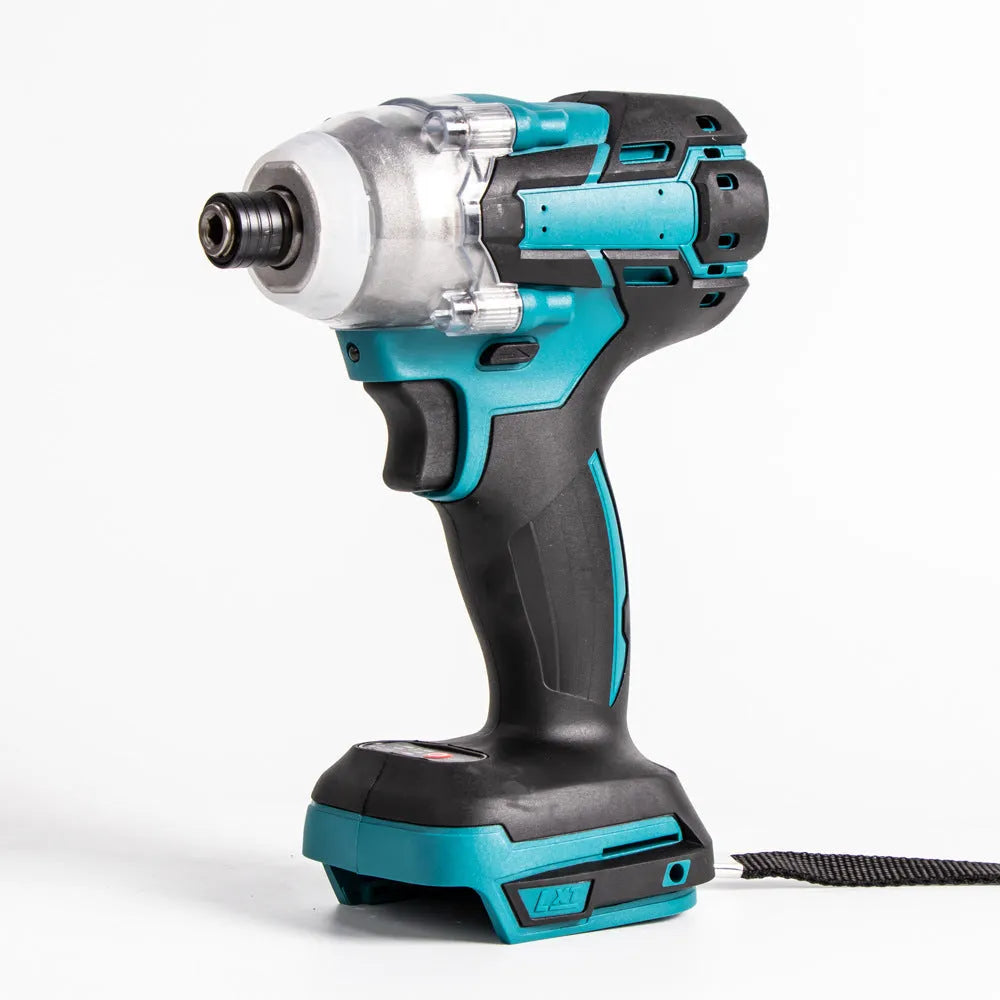 Dual use brushless electric wrench with 12.5 mm square head, 780 N.m torque, 4500 RPM, orange or blue head options