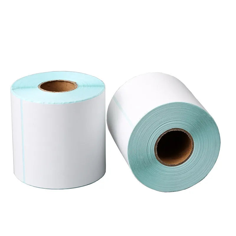 10x15cm white thermal paper roll with 500 sheets for thermal printer use