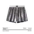 Galaxy reflective woven underwear in four colour options with mid-waist design for sports wear