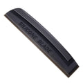 One-piece black silicone car wash wiper with flexible handle on car bonnet