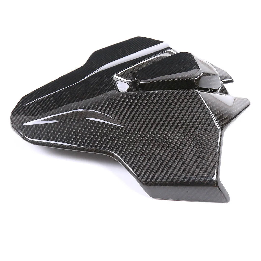 Modified carbon fibre rear hump tail seat cover for BMW S1000RR M1000RR in Twill Light weave