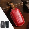 Crazy Horse leather car key case for 2 or 3 keys in brown and black colour options