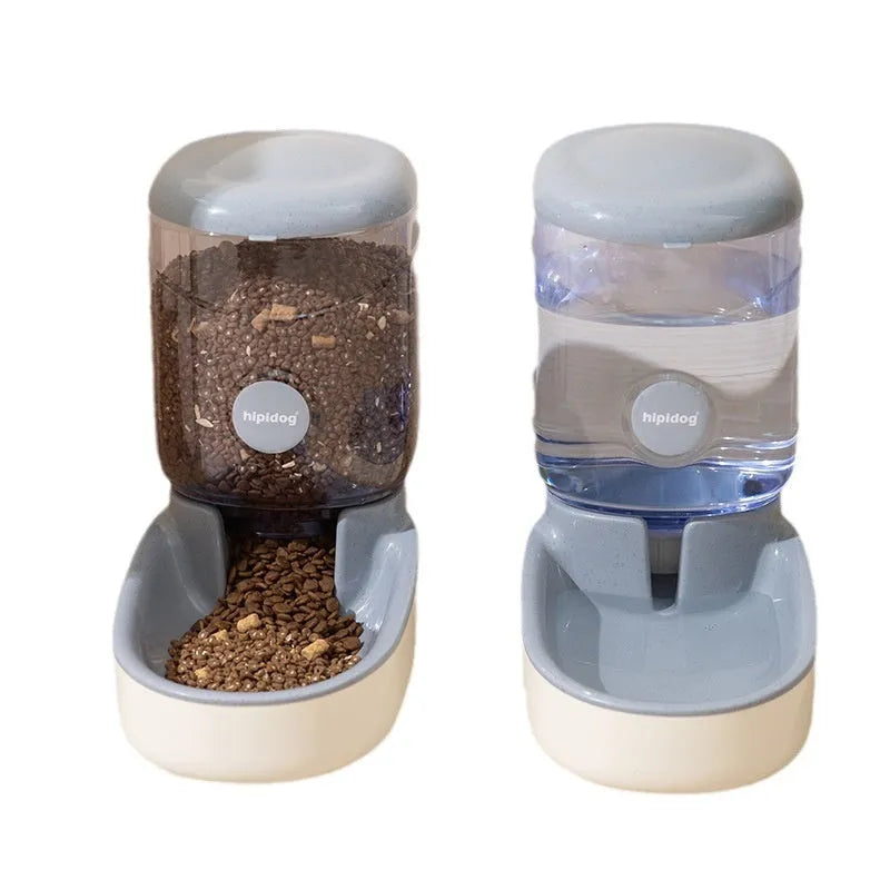 Grey automatic pet water fountain with 3.8-litre large capacity for cats and dogs