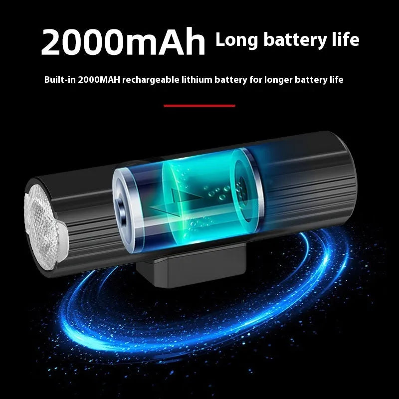 Highlight 500 lumen aluminium alloy bicycle headlight mounted on handlebar with silicone base bracket