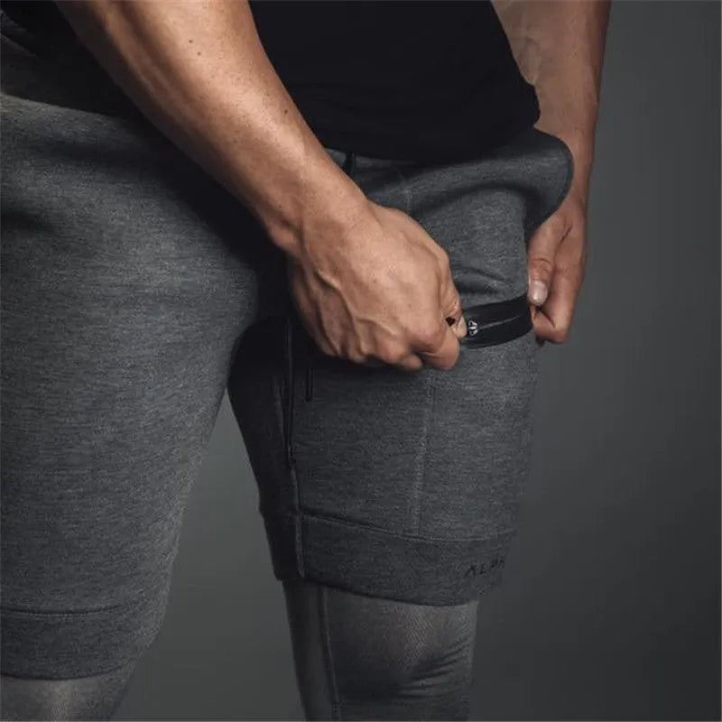 Cotton blend outdoor running training casual shorts, no liner, five-pant length, black beige dark grey grey, M to XXL