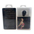 X9 mini single ear Bluetooth headset in black and white colour options showing compact earpiece design