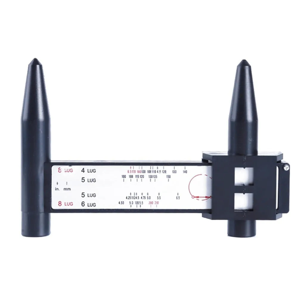 Electronic digital caliper measuring tool with digital display on a plastic body.