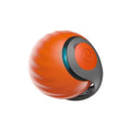 Interactive self-moving pet ball toy in blue and red colours with rechargeable battery for indoor cats and dogs