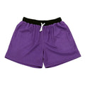 Men's solid-colour mesh quick-drying sports shorts in chemical fibre fabric for running and fitness training.