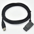 Siemens LOGO series PLC programming download cable with USB and 6-pin square connectors, 3 metres long
