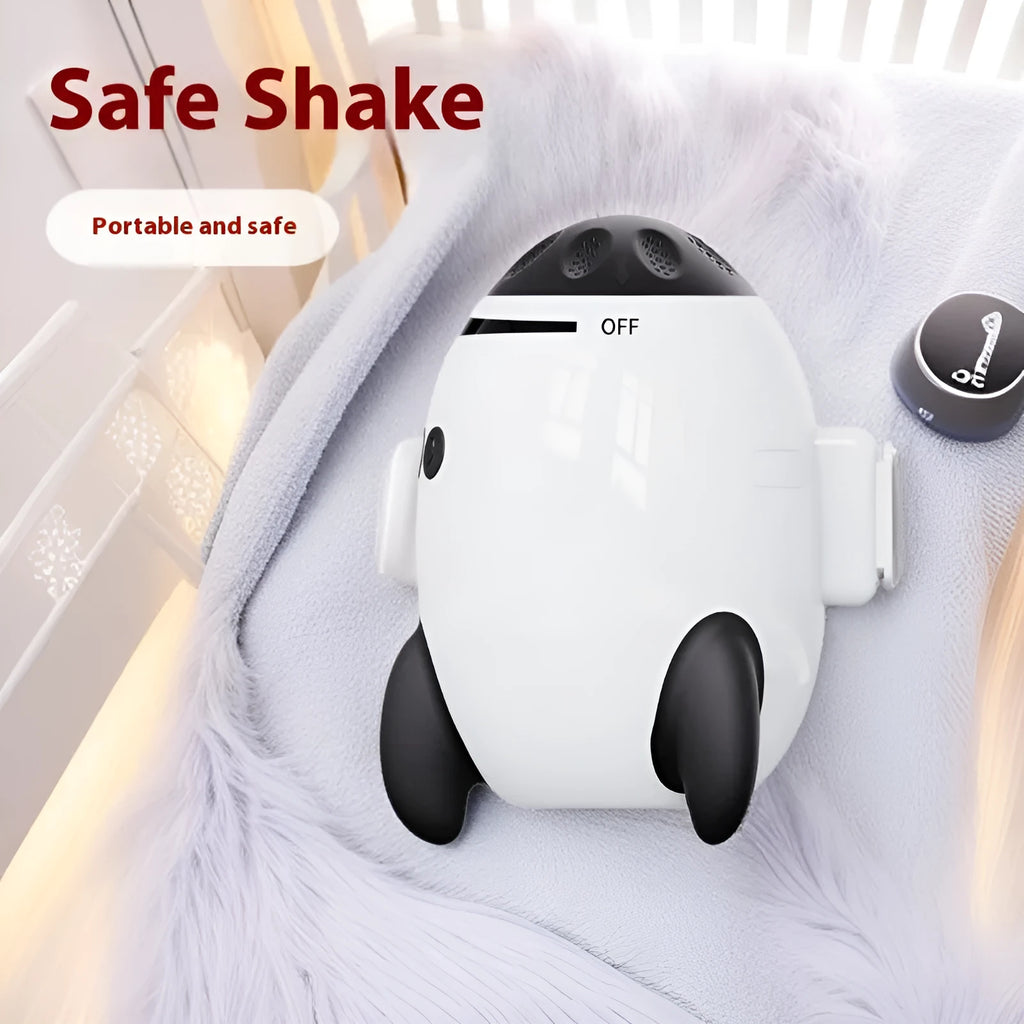 White baby stroller shaking device with Bluetooth and white noise functions