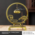 Bronze alloy hanging aromatherapy furnace ornament for tea ceremony, available in five designs