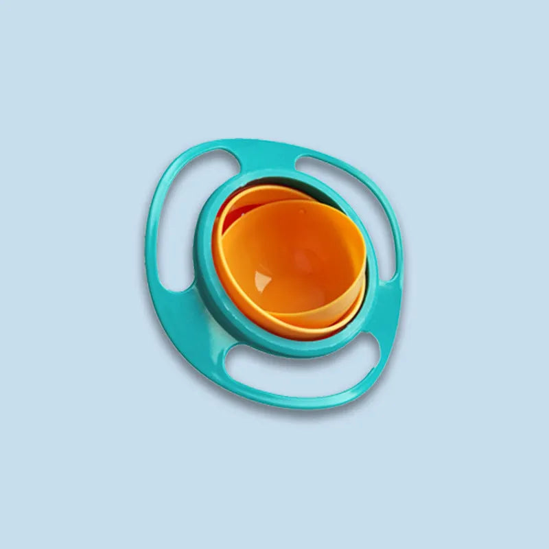 Children's rotating balance bowl in plastic, available in red green blue mint pink for toddlers over 24 months