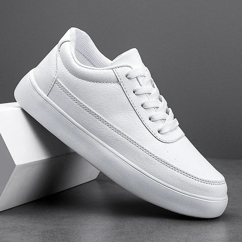 Women's flat casual leather shoes in gold, silver, or white with lace-up front.