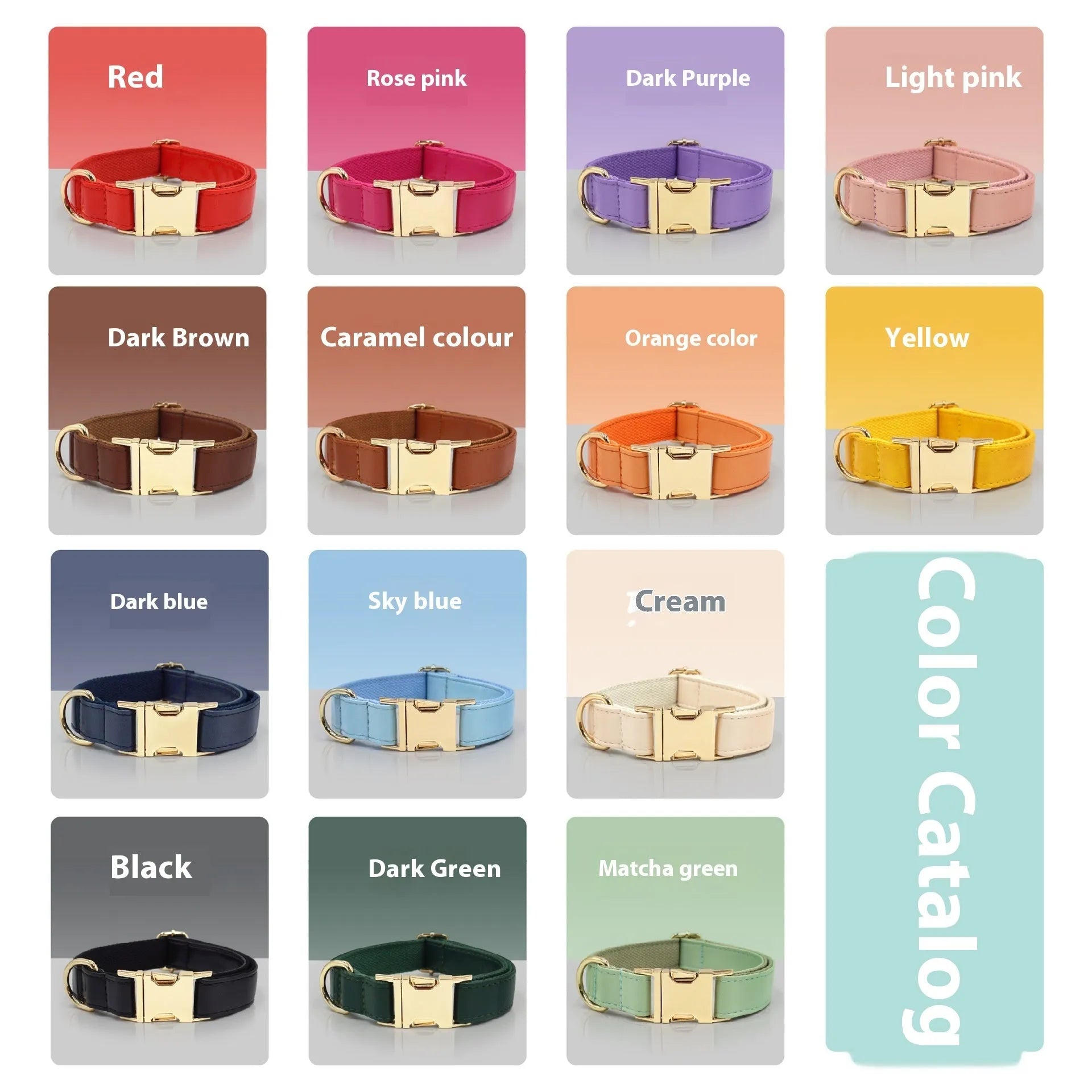 Leather dog collar with colour-blocking velvet trim in caramel on a dark brown base.